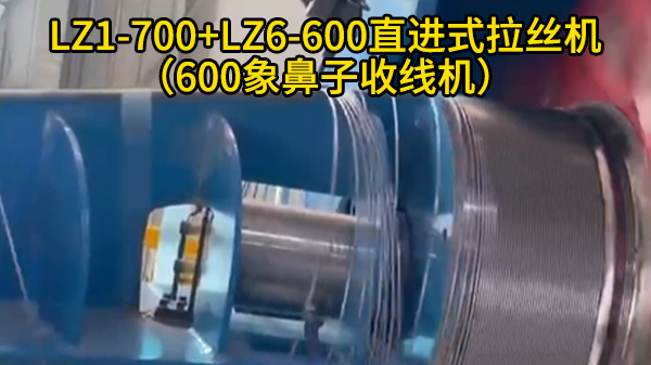 560直进式拉丝机+象鼻子收线机-大连东启特钢客户案例